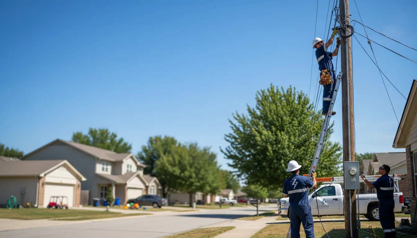 Residential electrician providing installation services in Irwinton, GA